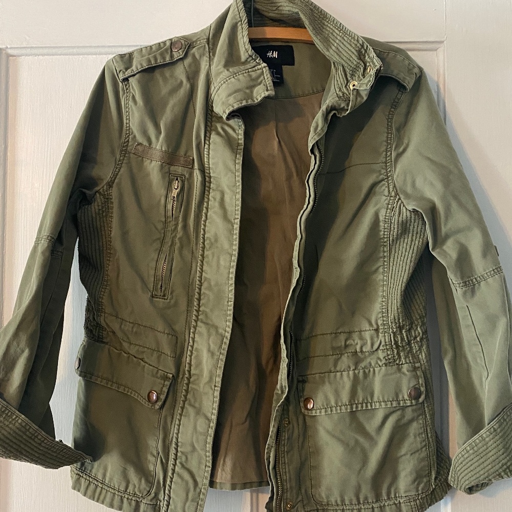 Olive Green Military Army Jacket